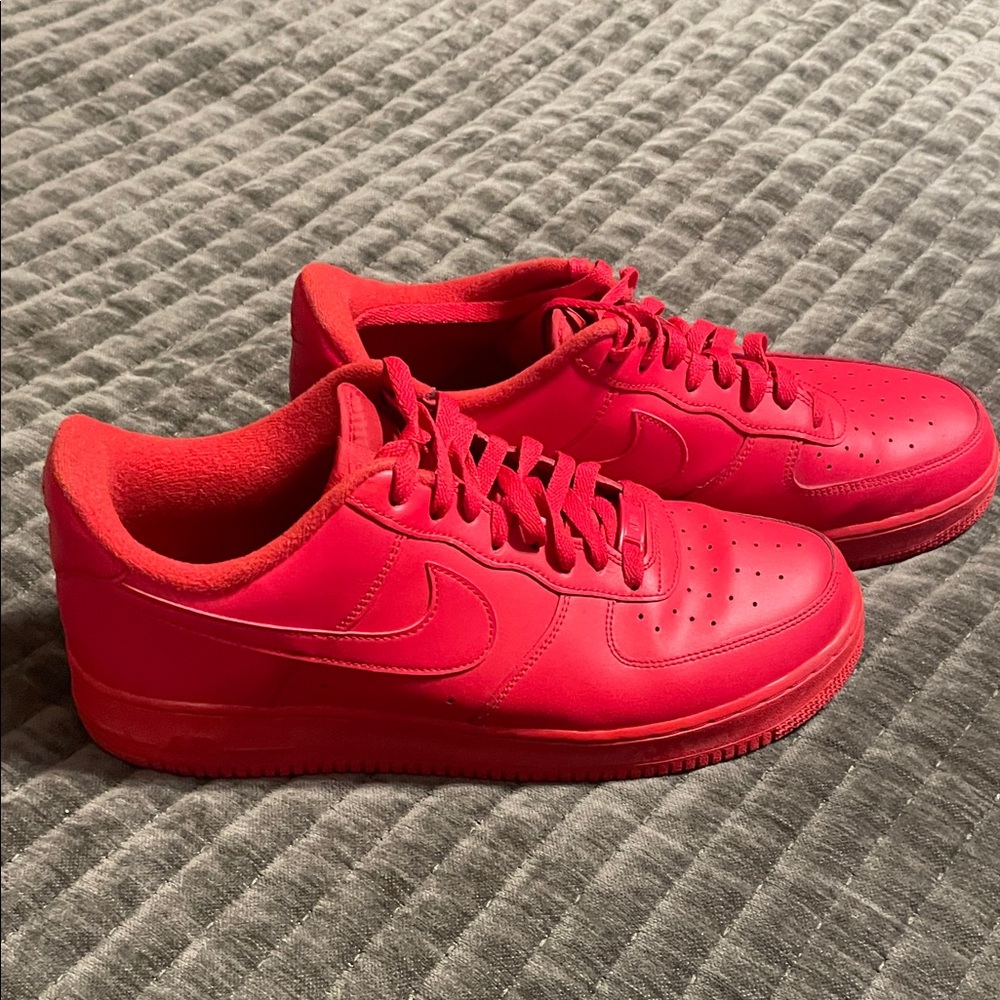 Nike Red Air Force 1’s